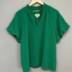 NWT Umgee Top Large Green Textured